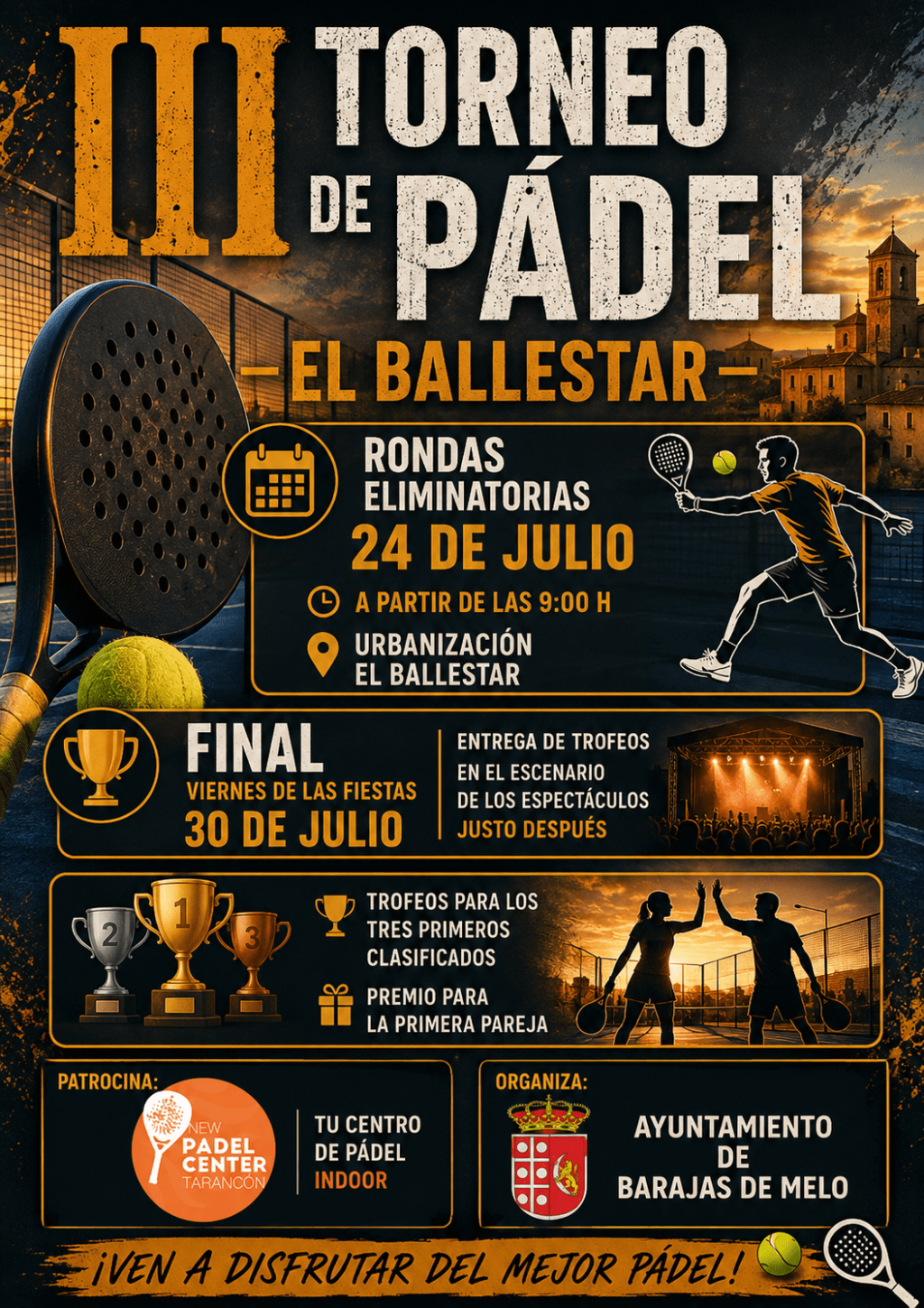 TORNEO DE PADEL: EL&nbsp;BALLESTAR