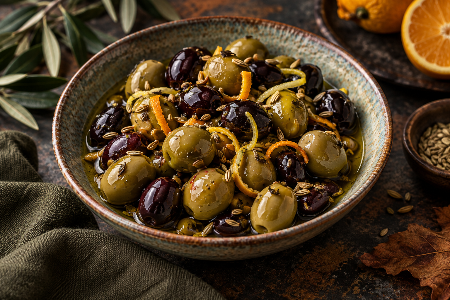 Aceitunas de Calos — sugerencia de presentación